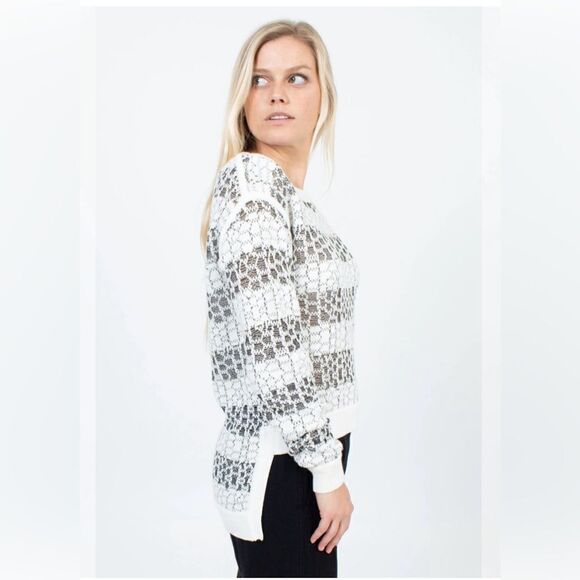 Derek Lam 10 Crosby High-Low Pullover Ribbed Knit Sweater - Picture 1 of 11